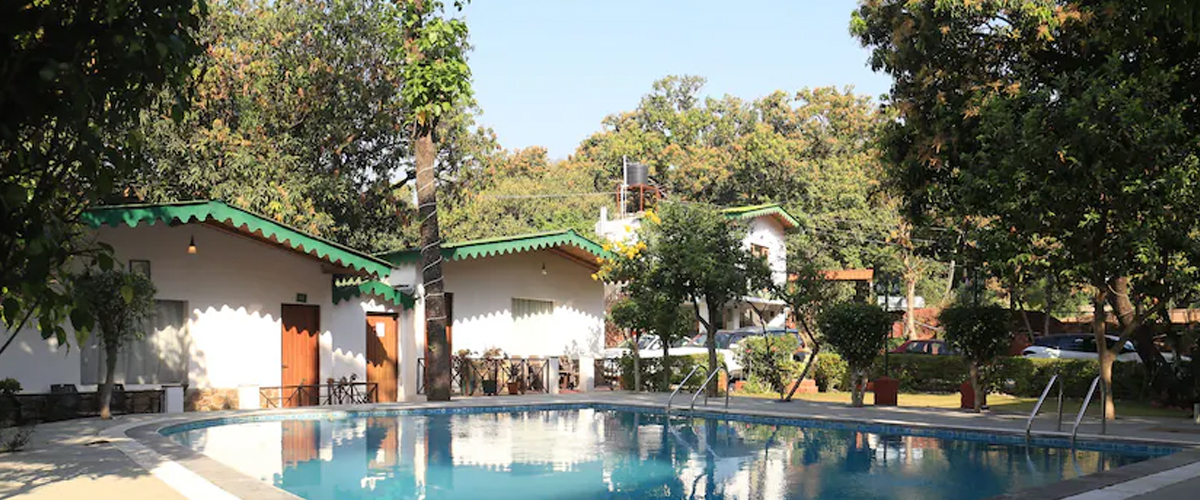 Corbett Paradiso Resort Exterior with Pool View