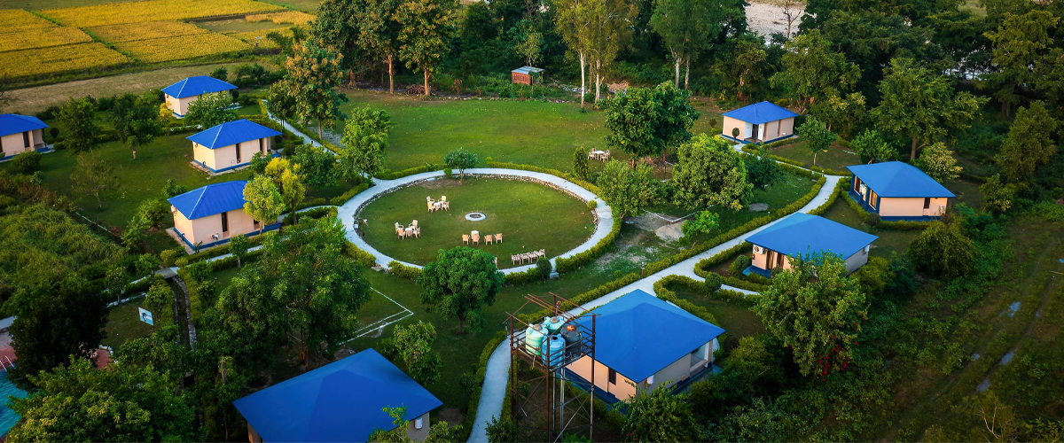 Wildlife view from Tusker Trail Resort Corbett