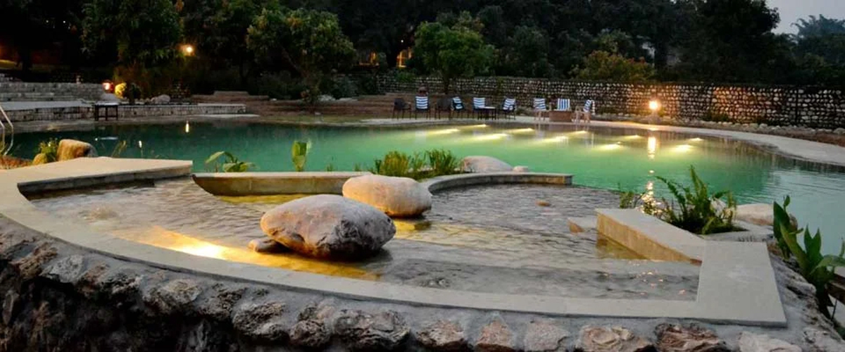 Luxury Riverside Cottages at Tiger Camp Resort Corbett